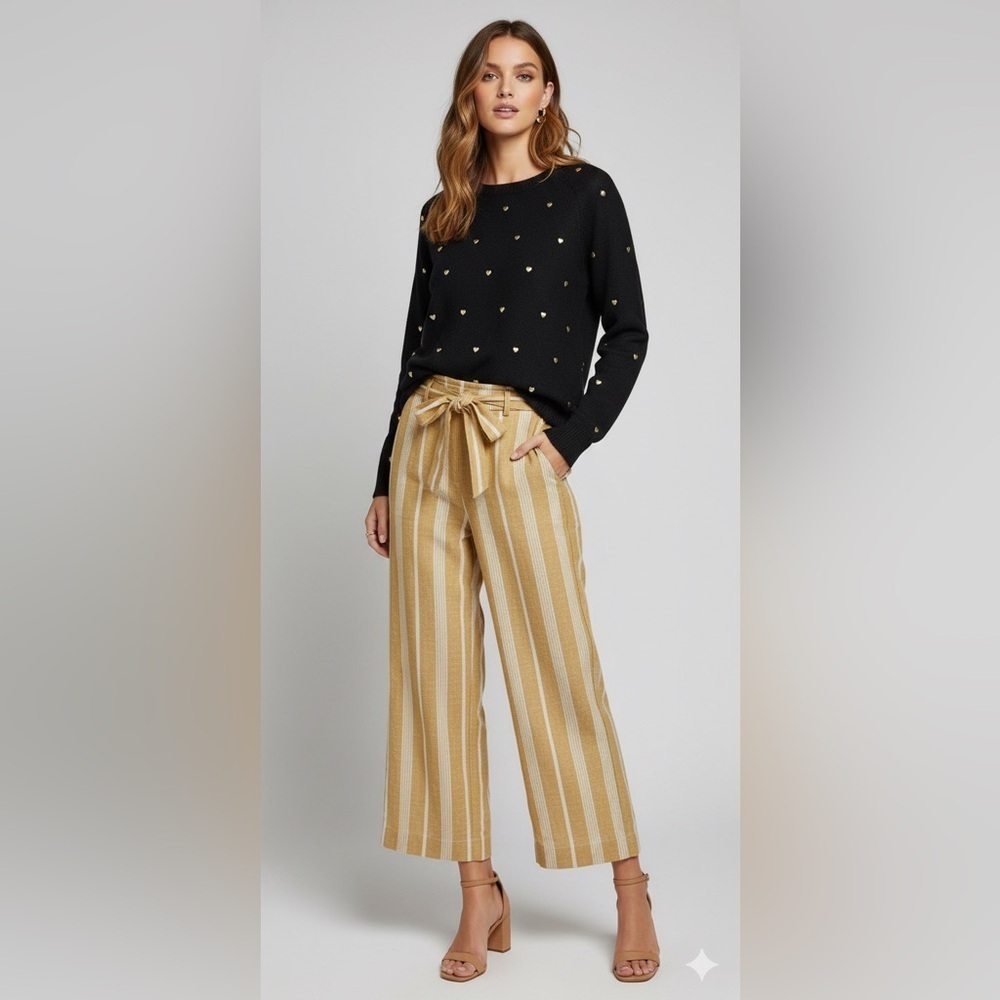 2. Lucky Brand Marine Layer Casual Luxe SET Sweater/SMALL Pant/XS Black